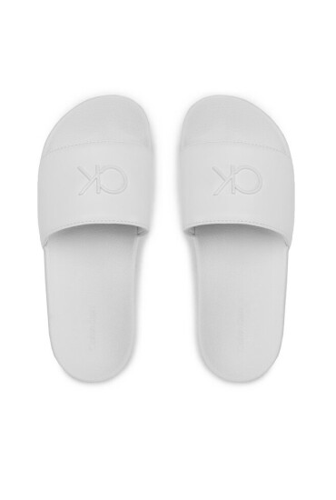 Calvin Klein Чехли Pool Slide W/Hw HW0HW01509 Marshmallow YBJ - Mera.bg