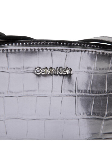 Calvin Klein Дамска чанта Ck Code Ew Xbody Croco K60K608885 Сребрист - Mera.bg