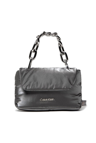 Calvin Klein Дамска чанта Linked Xbody Metallic K60K608743 Dark Silver 0IO - Mera.bg