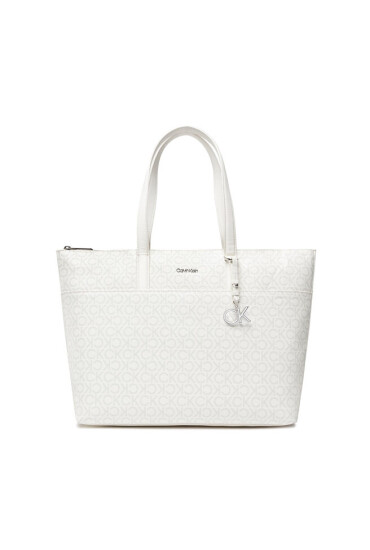 Calvin Klein Дамска чанта Ck Must Shopper Lg W/Slip Pkt Mn K60K609674 White Mono 0K8 - Mera.bg