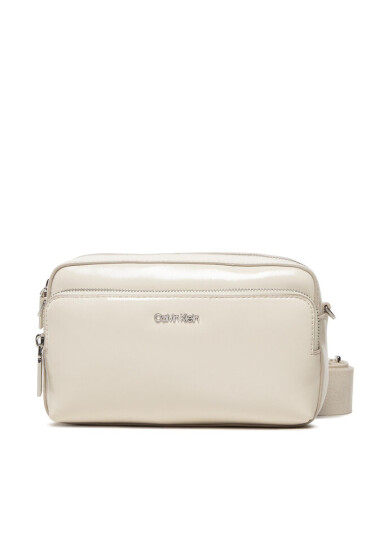 Calvin Klein Дамска чанта Ck Must Camera Bag Lg Saffiano K60K609888 Бежов - Mera.bg