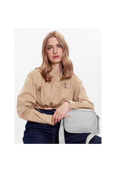 Calvin Klein Дамска чанта Ultra Light Dbl Zip Zamera Bag K60K610326 Ghost Grey PSX - Mera.bg