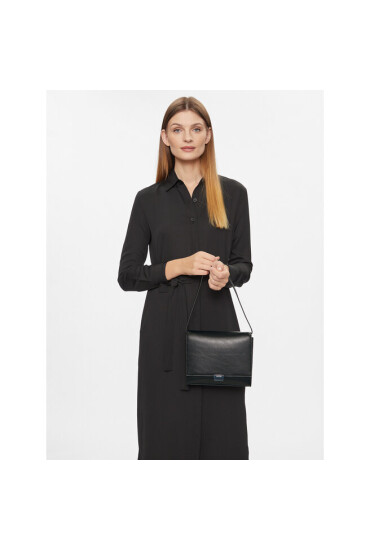 Calvin Klein Дамска чанта Archive Hardware Shoulder Bag K60K611348 Черен - Mera.bg