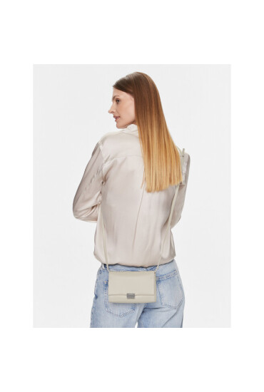 Calvin Klein Дамска чанта Archive Hw Crossbody_Shiny K60K611453 Екрю - Mera.bg