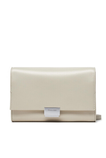 Calvin Klein Дамска чанта Archive Hw Crossbody_Shiny K60K611453 Екрю - Mera.bg