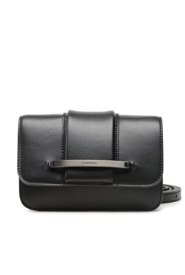Calvin Klein Дамска чанта Bar Hardware Crossbody K60K610732 Черен - Mera.bg