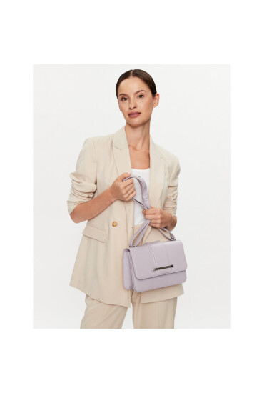 Calvin Klein Дамска чанта Bar Hardware Shoulder Bag Md K60K610734 Виолетов - Mera.bg