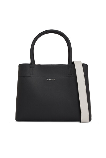 Calvin Klein Дамска чанта Business Medium Tote Saffiano K60K611678 Черен - Mera.bg