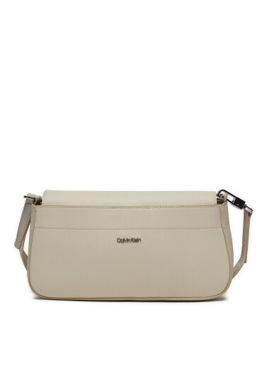 Calvin Klein Дамска чанта Business Shoulder Bag_Saffiano K60K611680 Екрю - Mera.bg