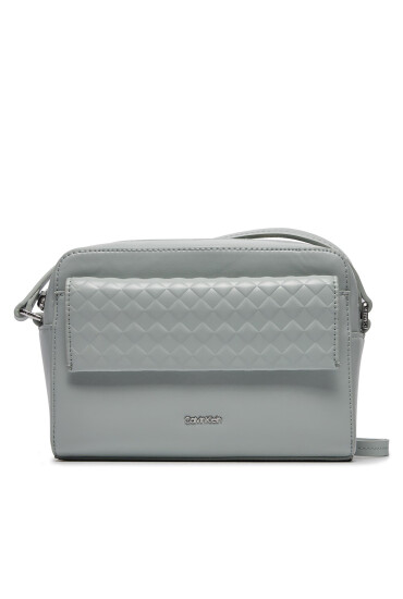 Calvin Klein Дамска чанта Calvin Mini Quilt K60K611884 Сив - Mera.bg