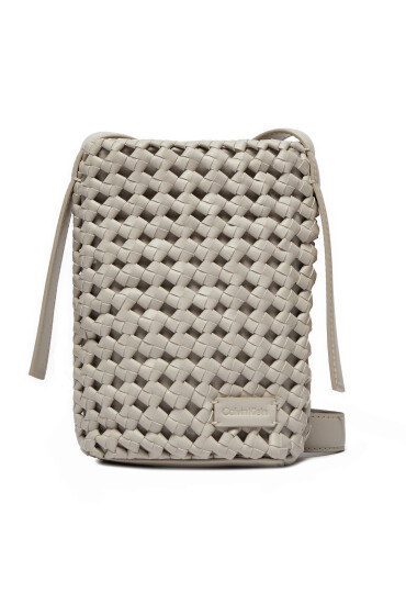 Calvin Klein Дамска чанта Ck Braided Mini Bag K60K612172 Сив - Mera.bg