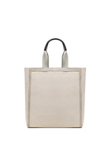 Calvin Klein Дамска чанта Ck Connect Tote Refibra K40K401000 Екрю - Mera.bg