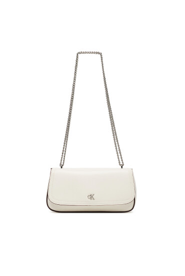 Calvin Klein Дамска чанта Ck Convertible Chain Small Bag LV04F3172G Бял - Mera.bg