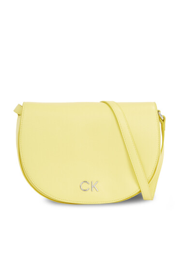 Calvin Klein Дамска чанта Ck Daily Saddle Bag Pebble K60K611679 Жълт - Mera.bg