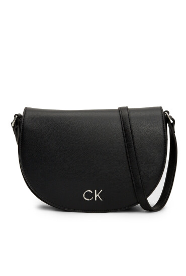 Calvin Klein Дамска чанта Ck Daily Saddle Bag Pebble K60K611679 Черен - Mera.bg