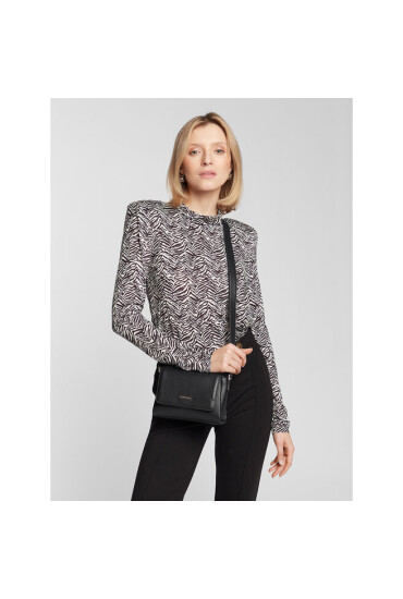 Calvin Klein Дамска чанта Ck Elevated Crossbody W/Flap K60K609850 Черен - Mera.bg