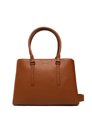 Calvin Klein Дамска чанта Ck Elevated Tote Lg K60K610169 Кафяв - Mera.bg