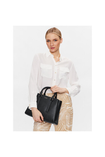 Calvin Klein Дамска чанта Ck Elevated Tote Md K60K610170 Черен - Mera.bg