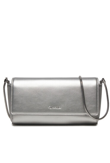Calvin Klein Дамска чанта Ck Evening K60K611653 Сребрист - Mera.bg