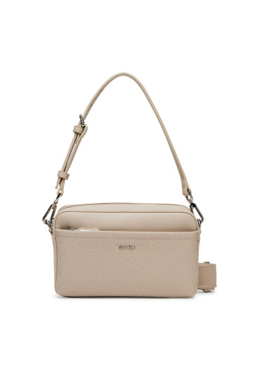 Calvin Klein Дамска чанта Ck Must Aop Double Straps Camera LV04F3080G Бежов - Mera.bg