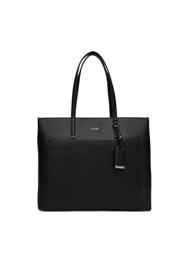 Calvin Klein Дамска чанта Ck Must Aop Medium Shopper W/Poc LV04F3225G Черен - Mera.bg