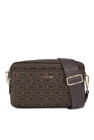 Calvin Klein Дамска чанта Ck Must Camera Bag W/Pckt-Mono K60K611284 Brown Mono 0HD - Mera.bg