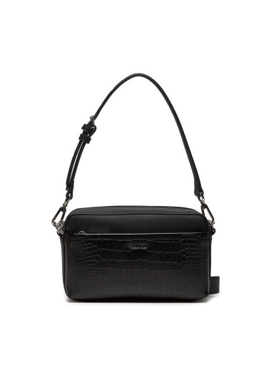 Calvin Klein Дамска чанта Ck Must Conv Camera Bag_Croco K60K612110 Черен - Mera.bg