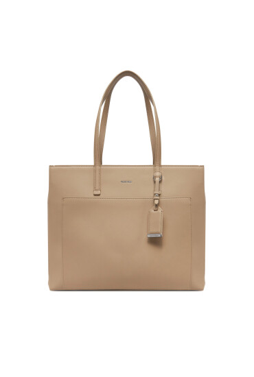 Calvin Klein Дамска чанта Ck Must Medium Shopper W/Pocket K60K613019 Бежов - Mera.bg