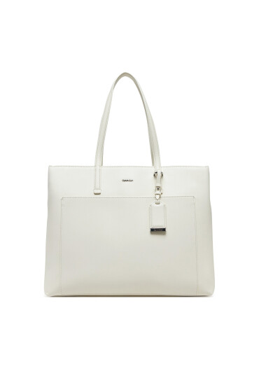 Calvin Klein Дамска чанта Ck Must Medium Shopper W/Pocket K60K613019 Екрю - Mera.bg