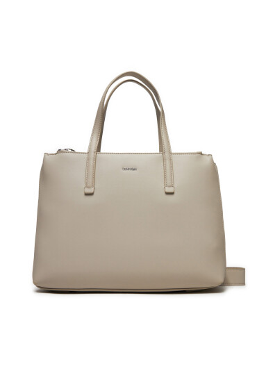 Calvin Klein Дамска чанта Ck Must Medium Tote K60K612279 Бежов - Mera.bg