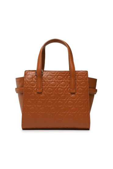 Calvin Klein Дамска чанта Ck Must Mini Tote Embossed K60K610193 Кафяв - Mera.bg