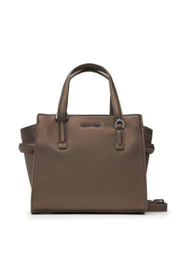 Calvin Klein Дамска чанта Ck Must Mini Tote Rubberized K60K610192 Кафяв - Mera.bg