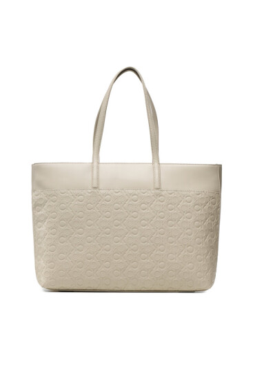Calvin Klein Дамска чанта Ck Must Shopper Lg Em Mono K60K610924 Бежов - Mera.bg