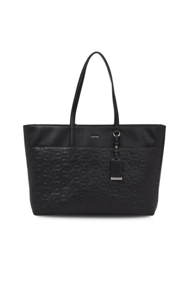 Calvin Klein Дамска чанта Ck Must Shopper Lg - Emb Mono K60K610924 Ck Black BAX - Mera.bg