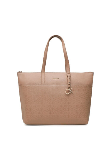 Calvin Klein Дамска чанта Ck Must Shopper Lg Epi Mono K60K609875 Бежов - Mera.bg