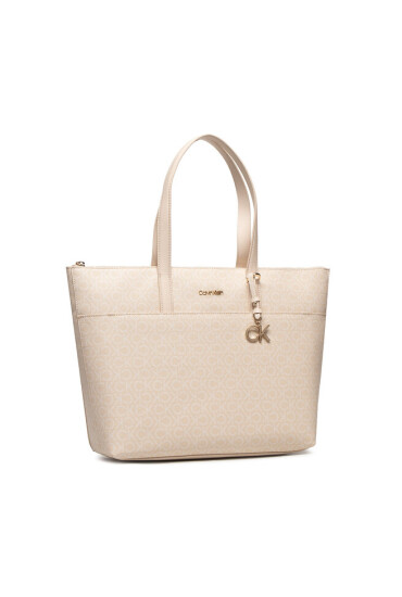 Calvin Klein Дамска чанта Ck Must Shopper Lg W/Slip Pkt Mn K60K609354 Бежов - Mera.bg