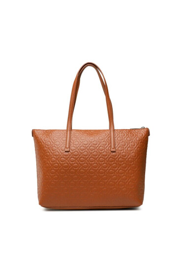 Calvin Klein Дамска чанта Ck Must Shopper Md Embossed Mono K60K610274 Кафяв - Mera.bg