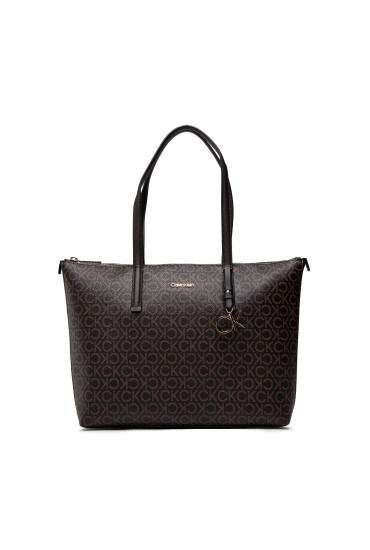 Calvin Klein Дамска чанта Ck Must Shopper Md Mono K60K609887 Кафяв - Mera.bg