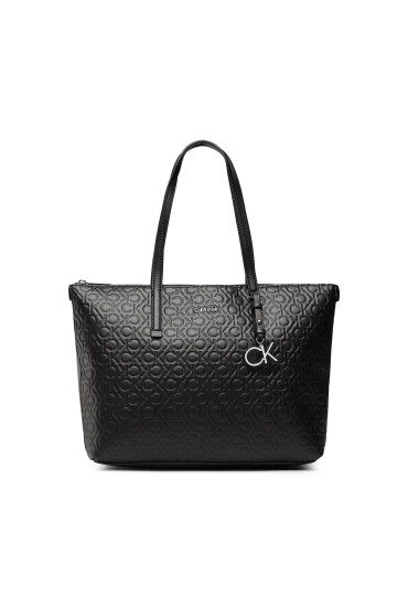 Calvin Klein Дамска чанта Ck Must Shopper Mid Embossed Mono K60K610274 BAX - Mera.bg