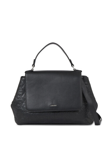 Calvin Klein Дамска чанта Ck Must Top Handle Tote-Emb Mono K60K611285 Черен - Mera.bg