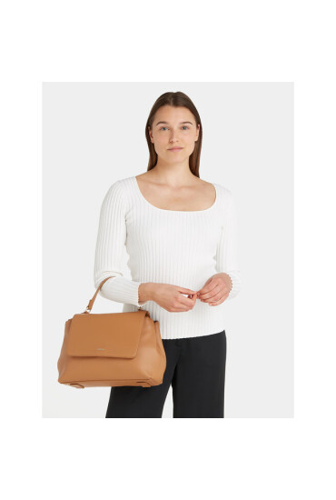 Calvin Klein Дамска чанта Ck Must Top Handle Tote W/Flap K60K611043 Кафяв - Mera.bg