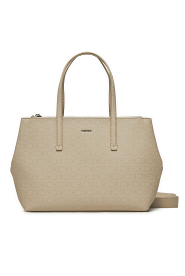 Calvin Klein Дамска чанта Ck Must Tote Md_Epi Mono K60K611758 Екрю - Mera.bg