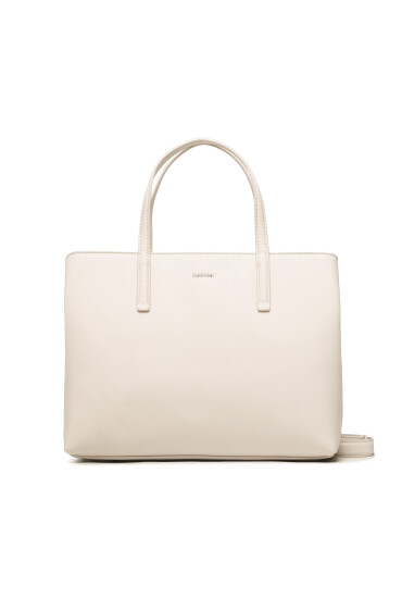 Calvin Klein Дамска чанта Ck Must Tote Md K60K610925 Екрю - Mera.bg