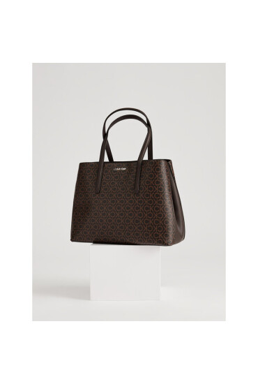 Calvin Klein Дамска чанта Ck Must Tote Md Mono K60K610629 Кафяв - Mera.bg