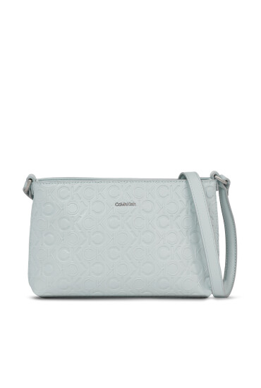 Calvin Klein Дамска чанта Ck Must Xbody Md-Emb Mono K60K611001 Светлосиньо - Mera.bg