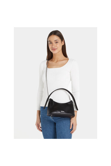 Calvin Klein Дамска чанта Ck Natural Shoulder Bag K60K611066 Черен - Mera.bg