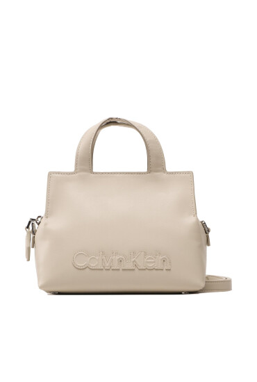 Calvin Klein Дамска чанта Ck Neat Tote Sm K60K610443 Бежов - Mera.bg