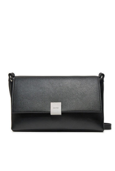 Calvin Klein Дамска чанта Ck Plaque Medium Shoulder Bag K60K612783 Черен - Mera.bg