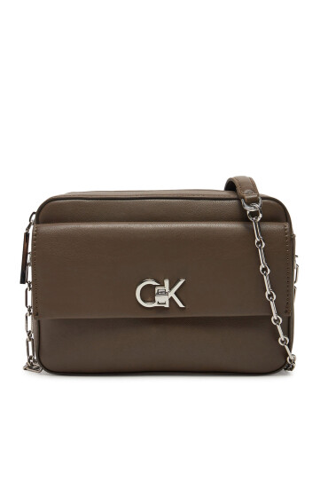 Calvin Klein Дамска чанта Ck Pocket Camera Bag K60K613089 Кафяв - Mera.bg