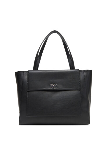 Calvin Klein Дамска чанта Ck Re-Lock Medium Shopper LV04F3223G Черен - Mera.bg